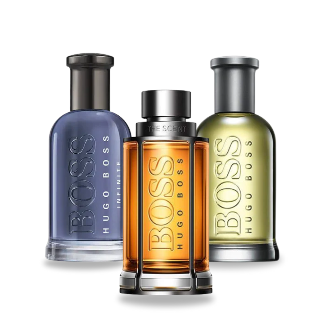 Set van 3 parfums BOSS BOTTLED, BOSS THE SCENT en BOSS BOTTLED INFINITE 100ml