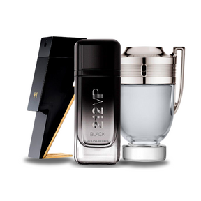 Set van 3 parfums BAD BOY, 212 VIP BLACK en Paco Rabanne INVICTUS (Eau de Parfum)