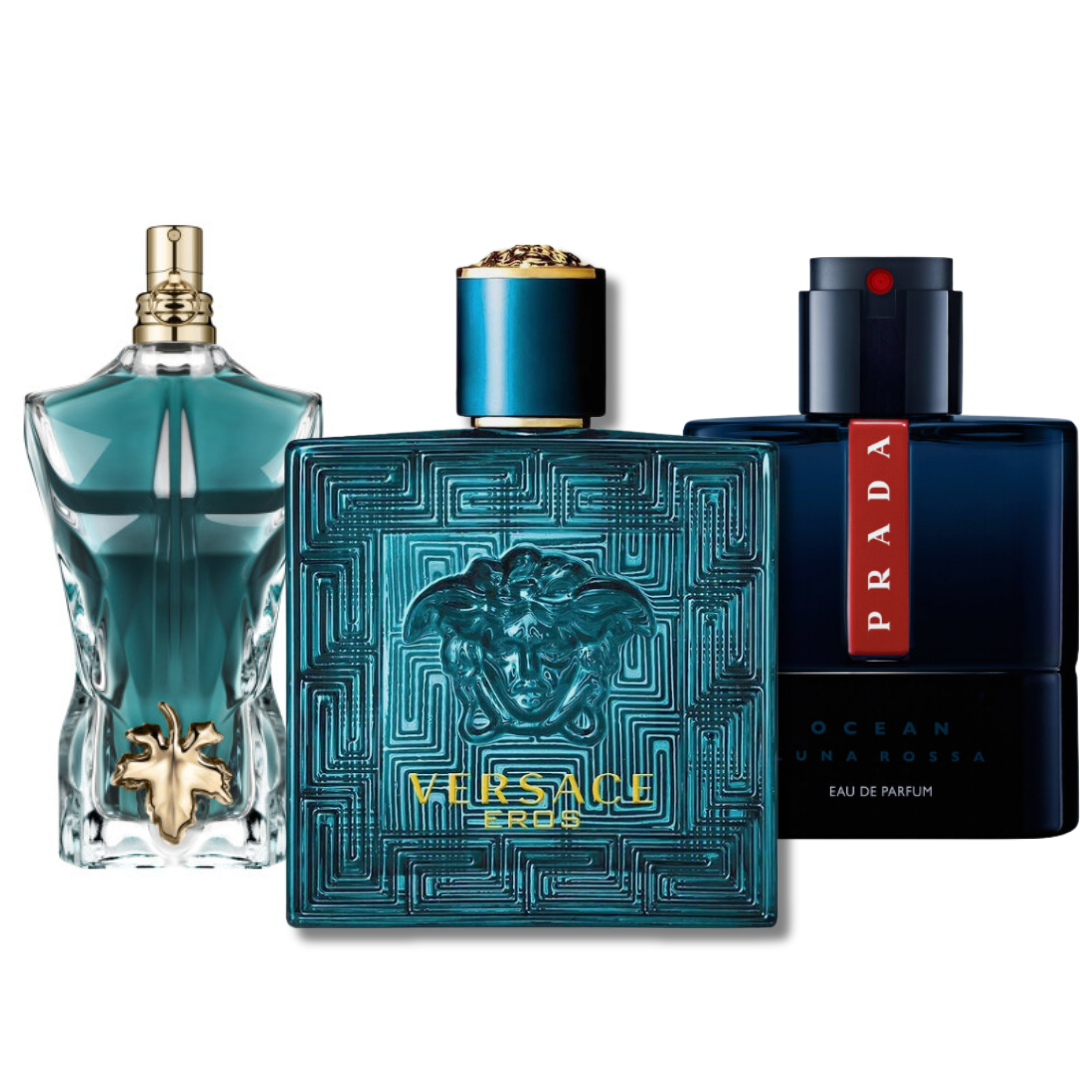 Set van 3 parfums Prada Luna Rossa, Versace Eros, Le Beau (Eau de Parfum)