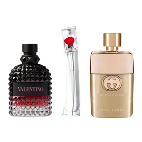 Set van 3 parfums Gucci Guilt, Valentini Intense, en Flower Kenzo 100ml
